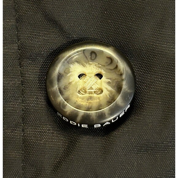 Eddie Bauer Weatheredge Trench Coat Water Resistant Rain Jacket Black NEW MEDIUM - Picture 13 of 16